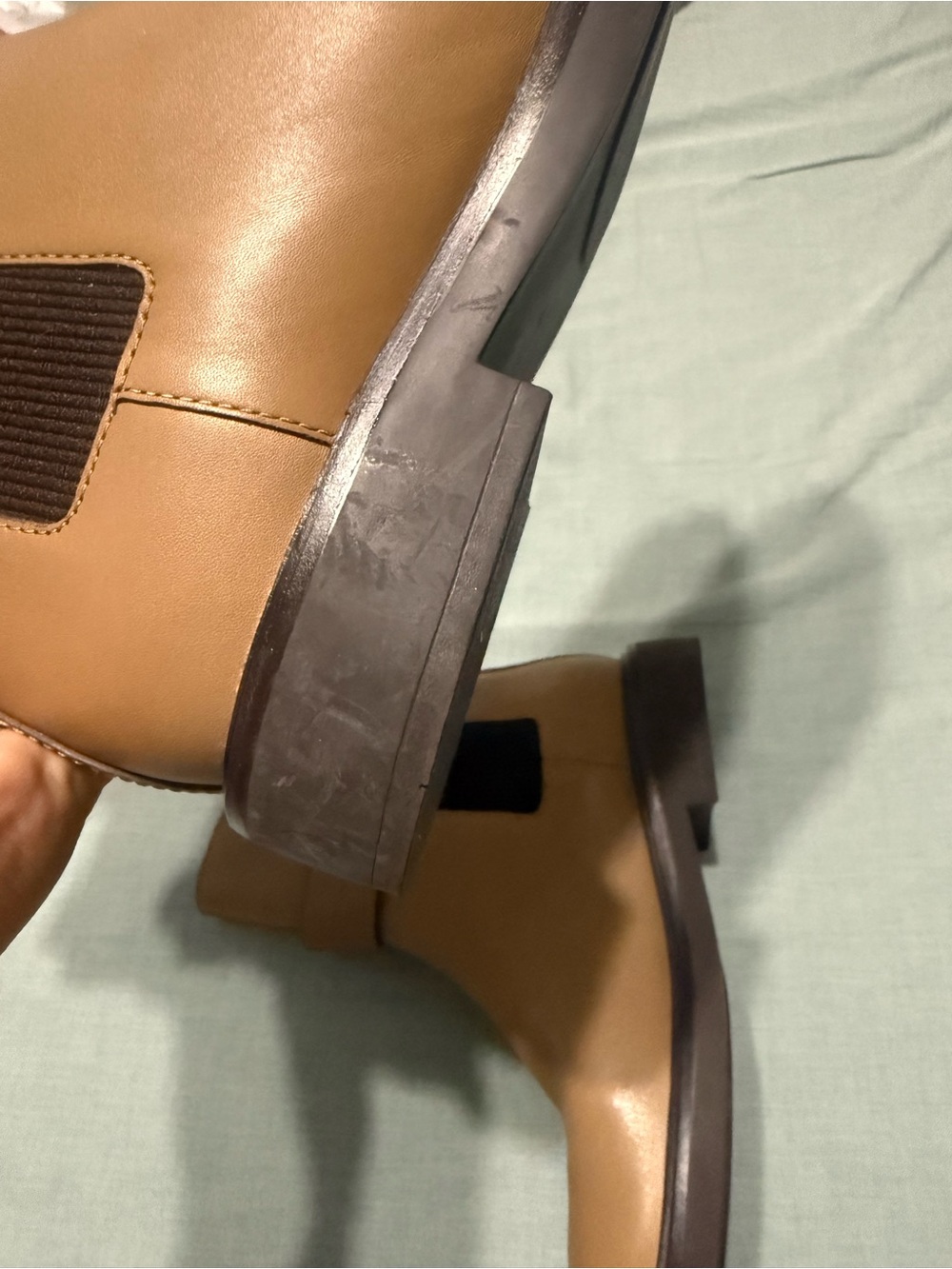 Tory Burch Woman’s Double T buckled Chelsea Boots - Strap Detail - Picture 5 of 6